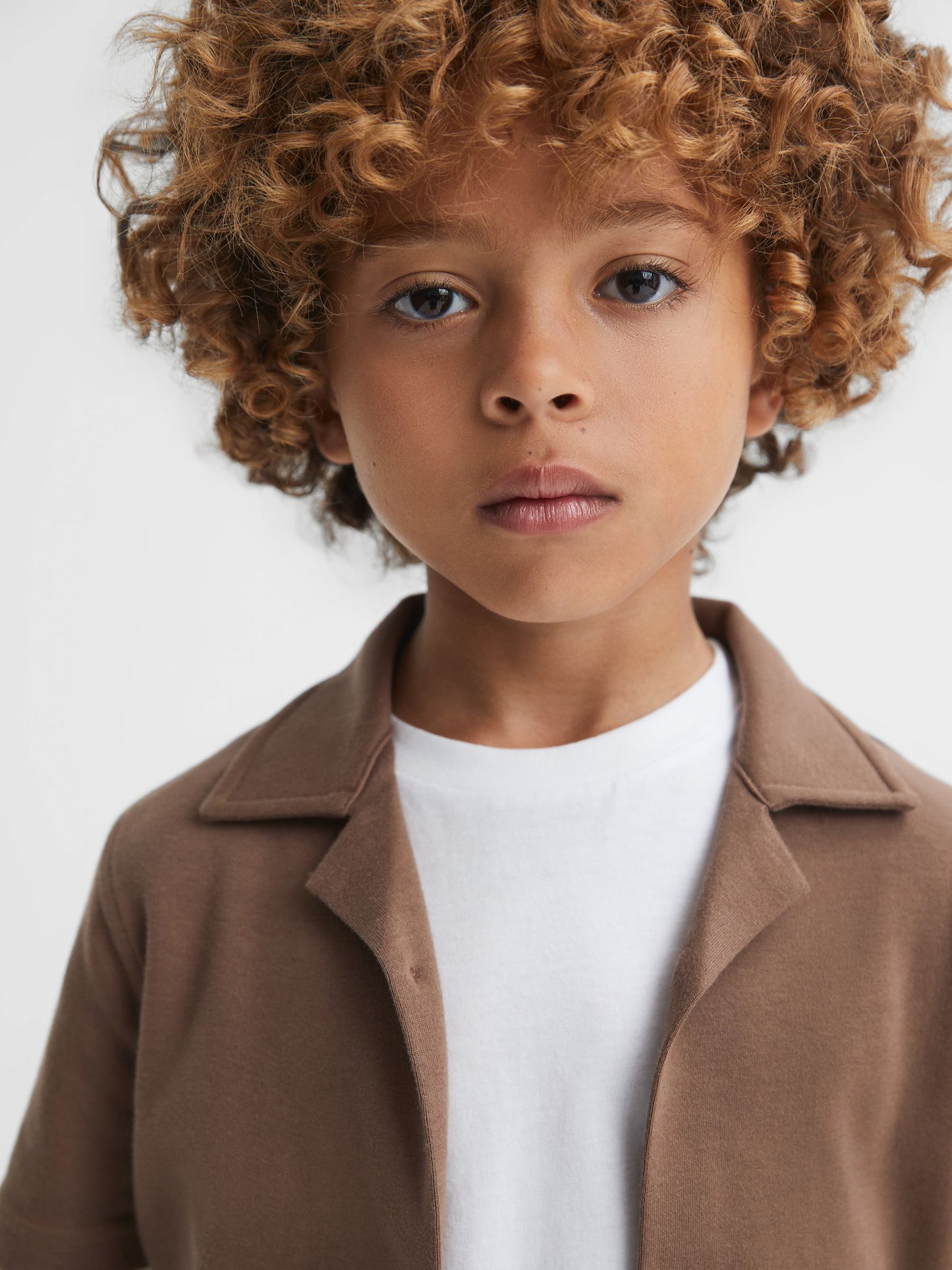 Dsiney Kidz - Reiss Tobacco Caspa 3-9 yrs Cotton Cuban Collar Shirt image 4