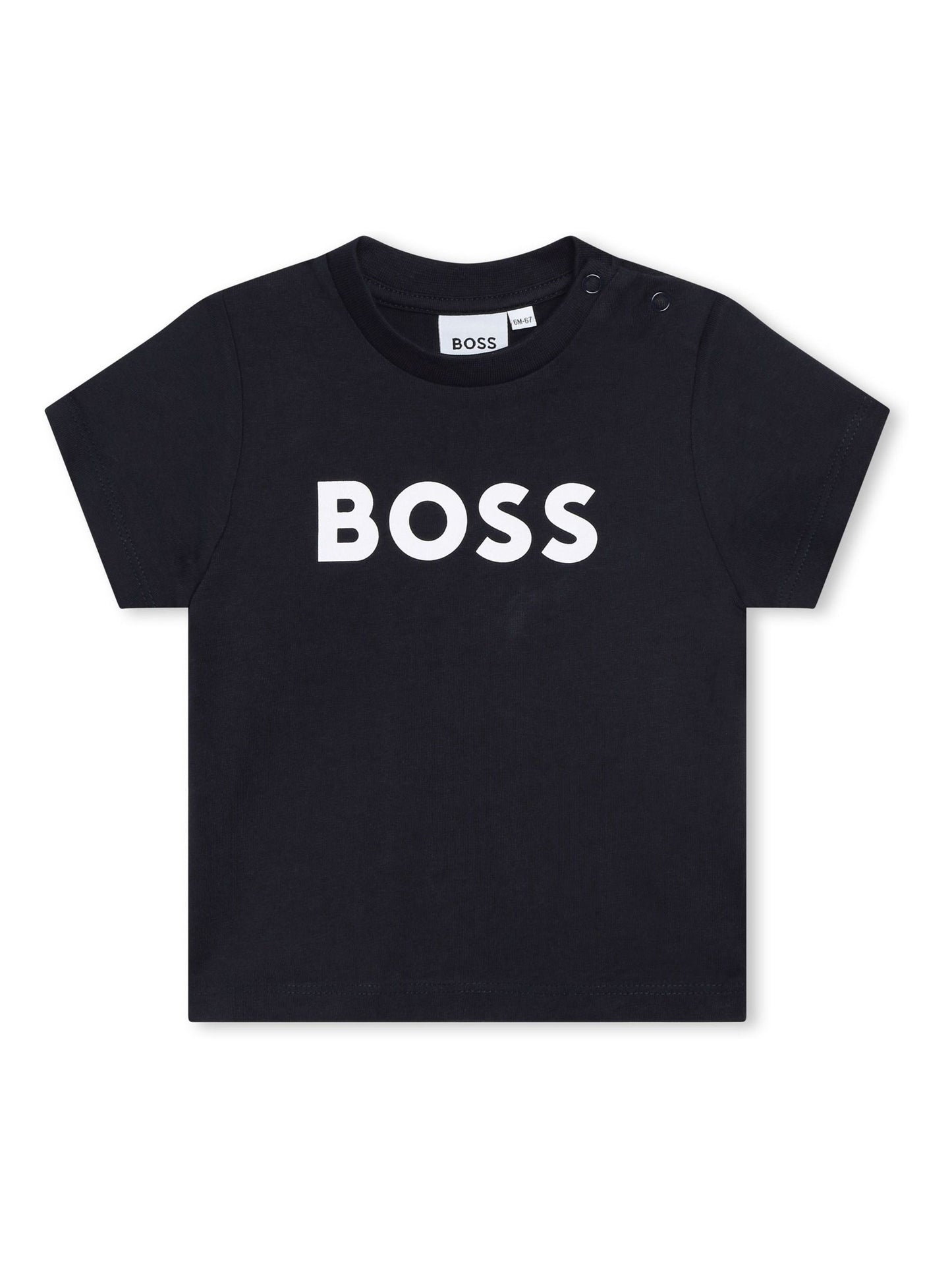 Dsiney Kidz - BOSS Blue Cotton Jersey Short Sleeve T-Shirt image 1