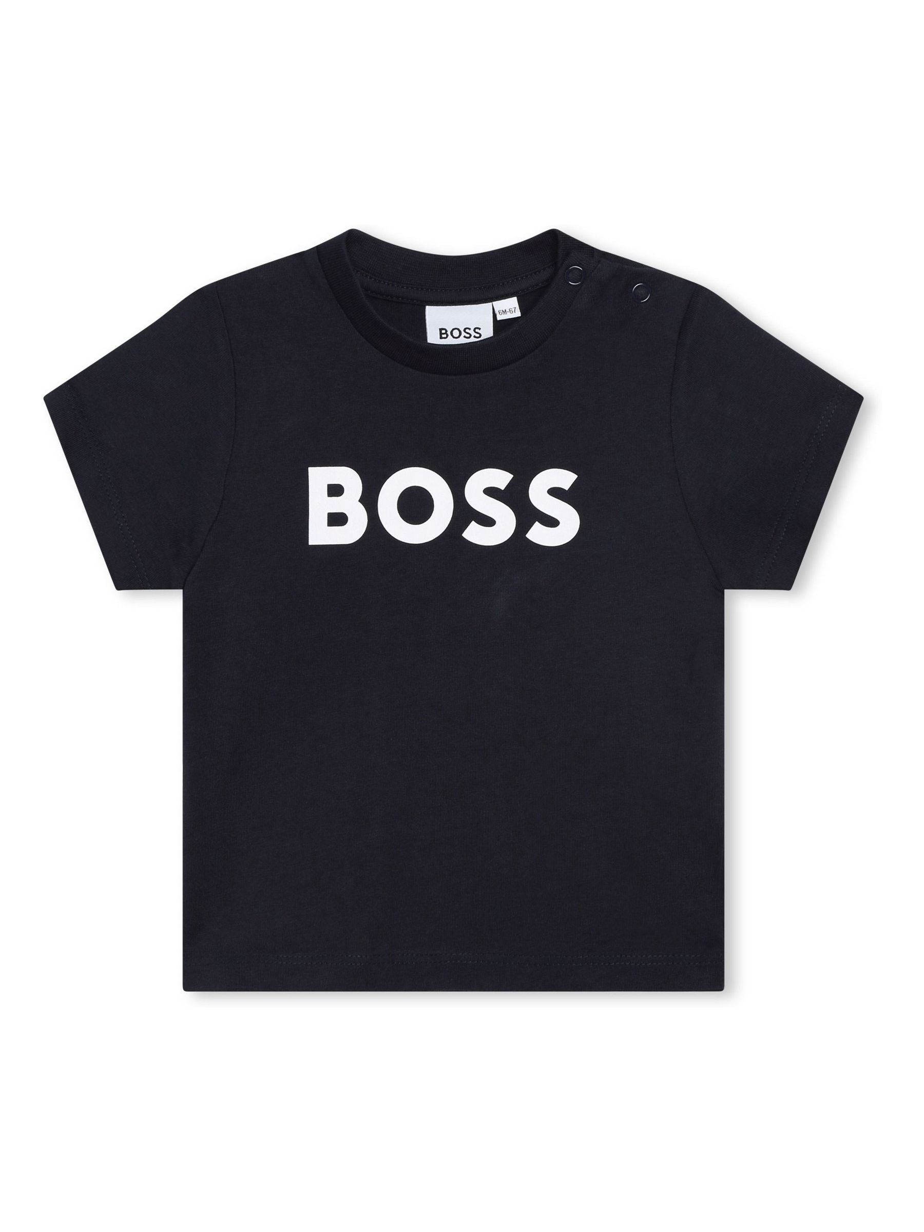 Dsiney Kidz - BOSS Blue Cotton Jersey Short Sleeve T-Shirt image 1
