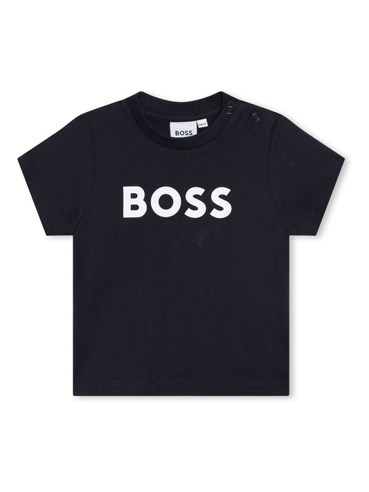 Dsiney Kidz - BOSS Blue Cotton Jersey Short Sleeve T-Shirt image 1