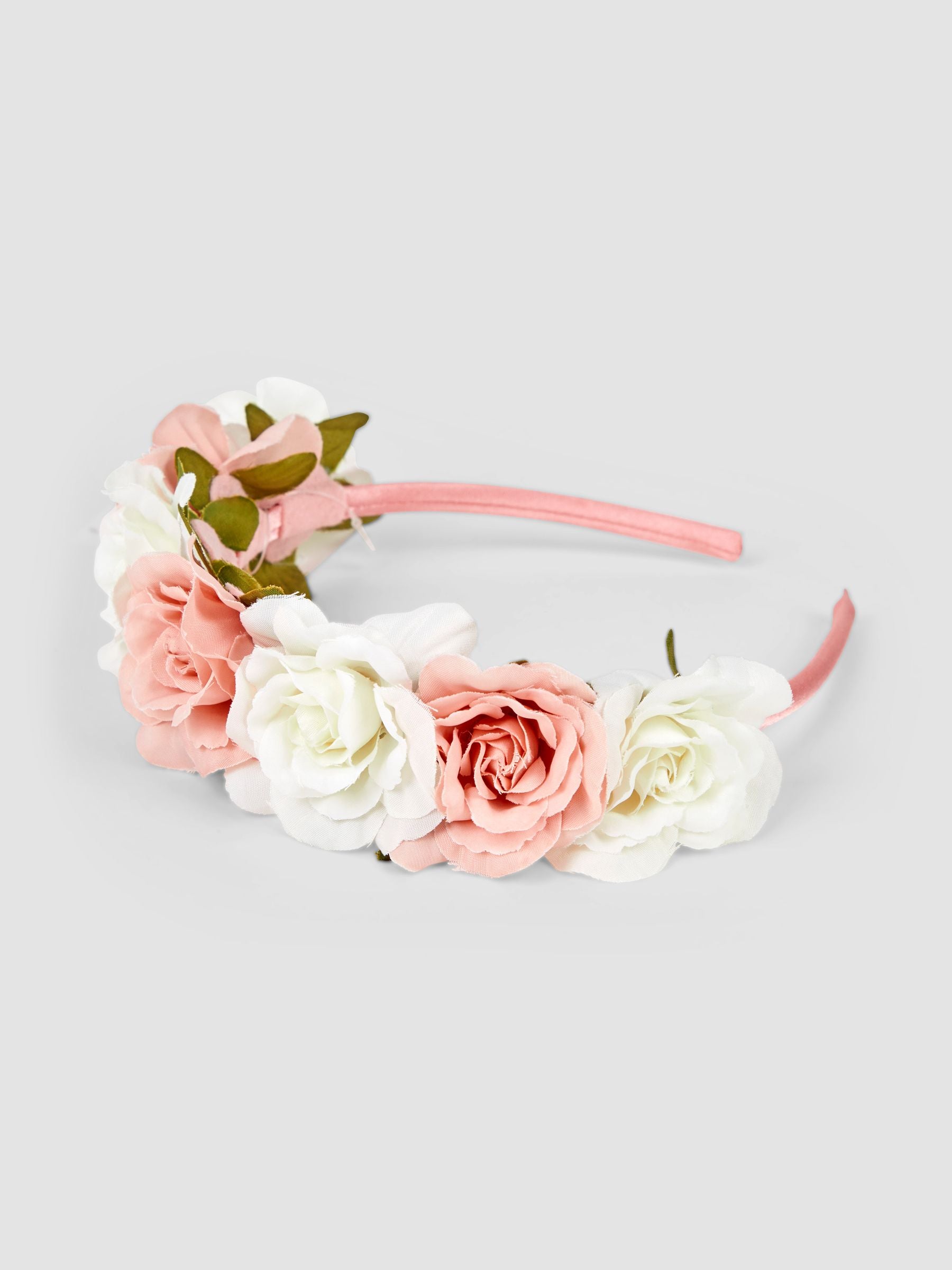 JoJo Maman Bébé Dusky Pink Floral Headband image 1