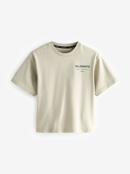 Dsiney Kidz - smALLSAINTS Stone Oversized Underground Crew Neck Cotton T-Shirt image 4