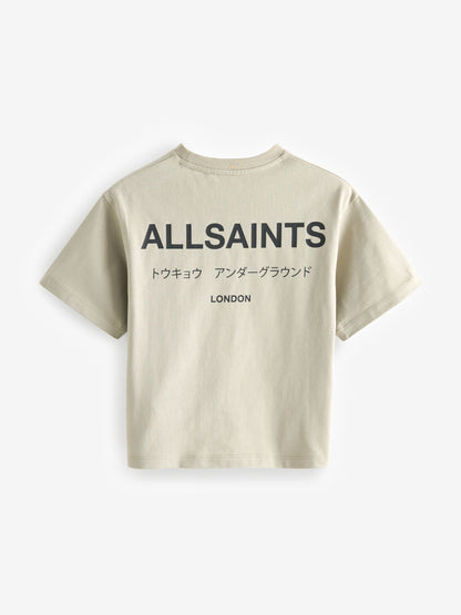Dsiney Kidz - smALLSAINTS Stone Oversized Underground Crew Neck Cotton T-Shirt image 5