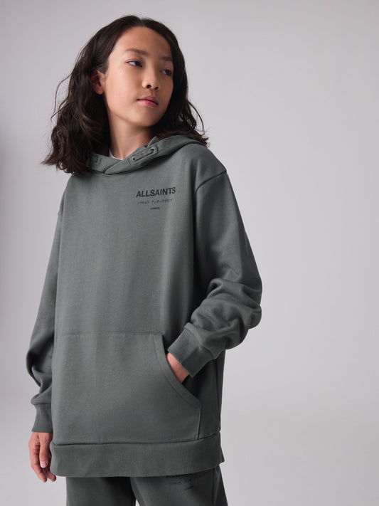 Disney Kidz - smALLSAINTS Charcoal Grey Oversized Underground Pullover Hoodie image 1