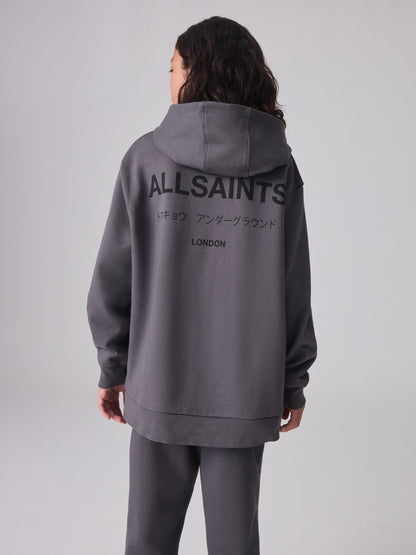 Dsiney Kidz - smALLSAINTS Charcoal Grey Oversized Underground Pullover Hoodie image 2