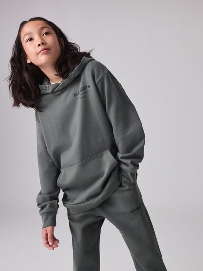 Dsiney Kidz - smALLSAINTS Charcoal Grey Oversized Underground Pullover Hoodie image 3