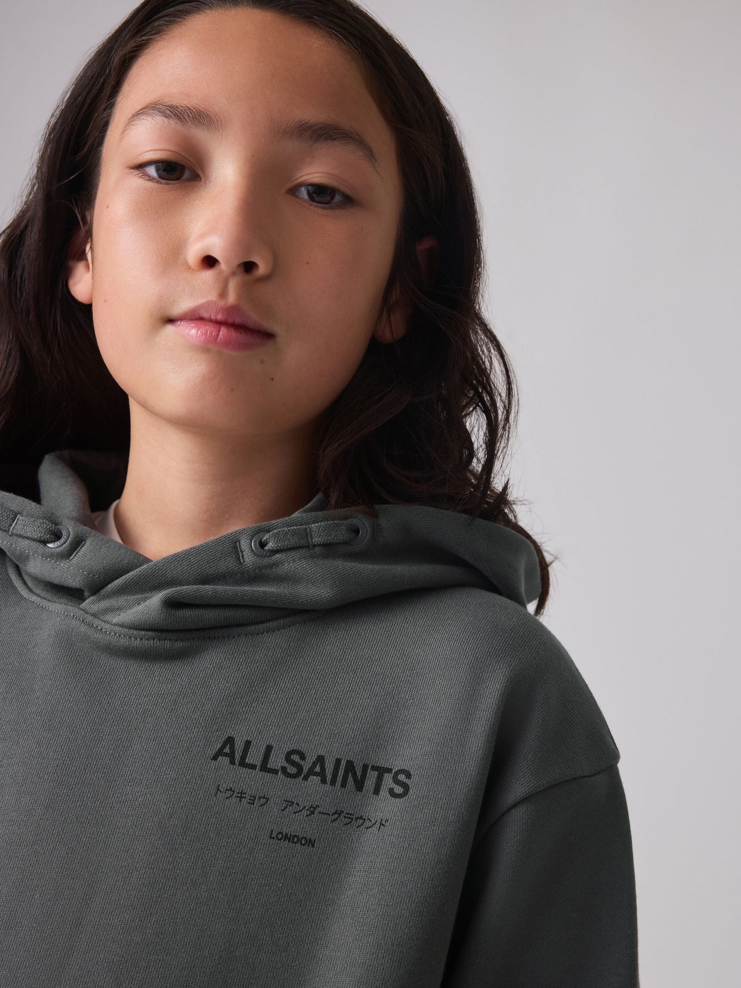 Dsiney Kidz - smALLSAINTS Charcoal Grey Oversized Underground Pullover Hoodie image 4