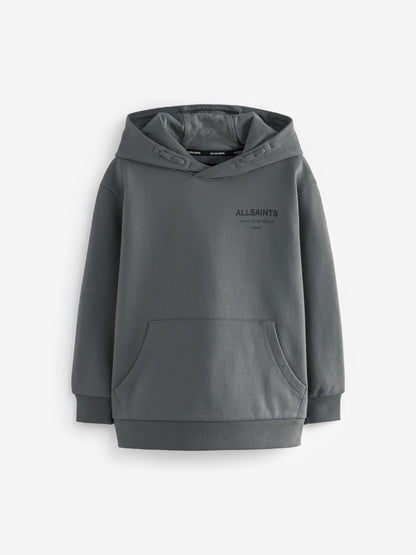 Dsiney Kidz - smALLSAINTS Charcoal Grey Oversized Underground Pullover Hoodie image 6