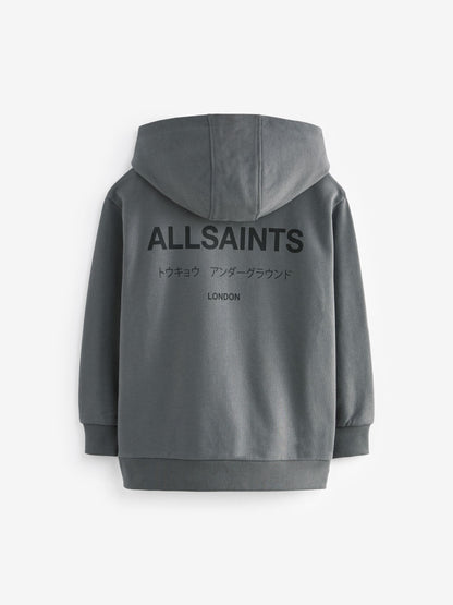 Dsiney Kidz - smALLSAINTS Charcoal Grey Oversized Underground Pullover Hoodie image 7
