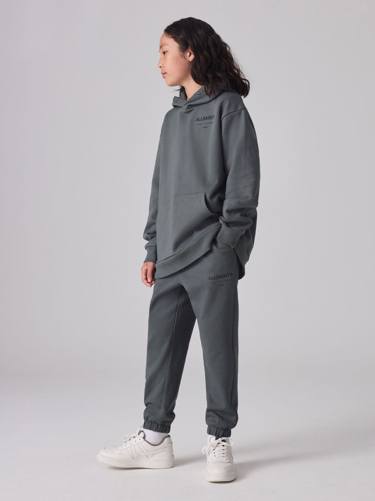 smALLSAINTS Charcoal Grey Underground Straight Cuffed 100% Cotton Joggers - image 2