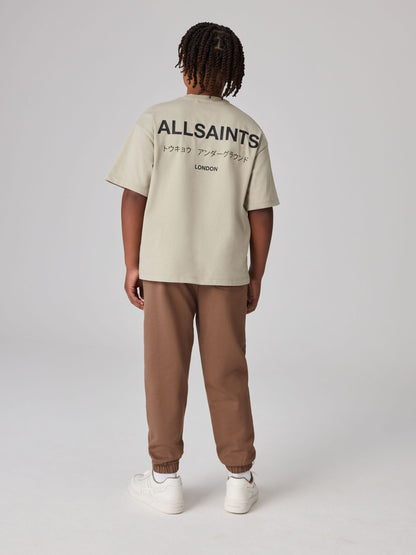 Dsiney Kidz - smALLSAINTS Brown Underground Straight Cuffed Cotton Joggers image 3