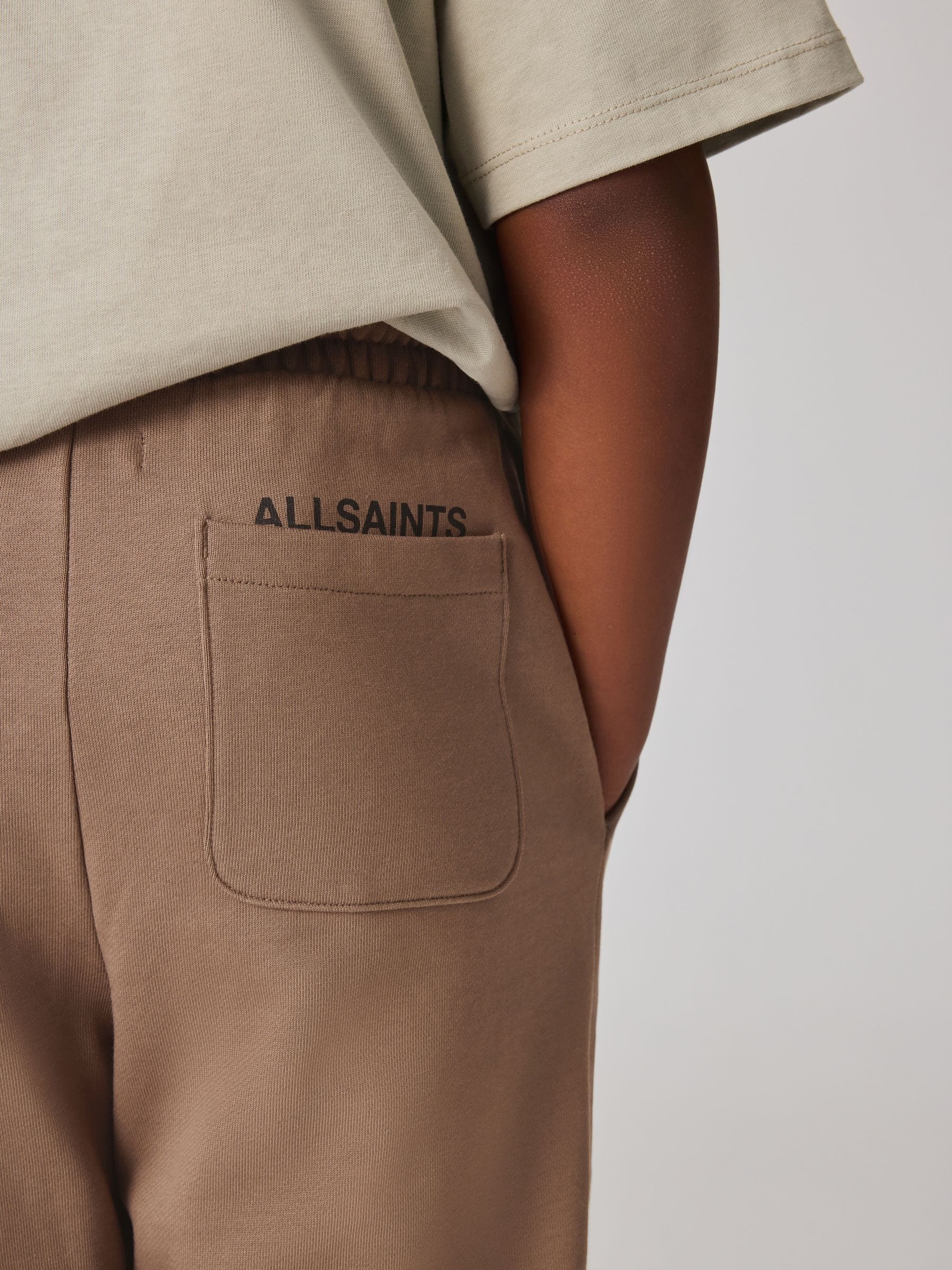 Dsiney Kidz - smALLSAINTS Brown Underground Straight Cuffed Cotton Joggers image 6