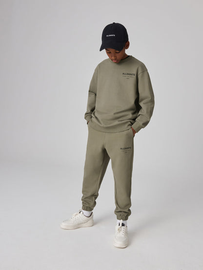 Dsiney Kidz - smALLSAINTS Khaki Green Underground Straight Cuffed Cotton Joggers image 2