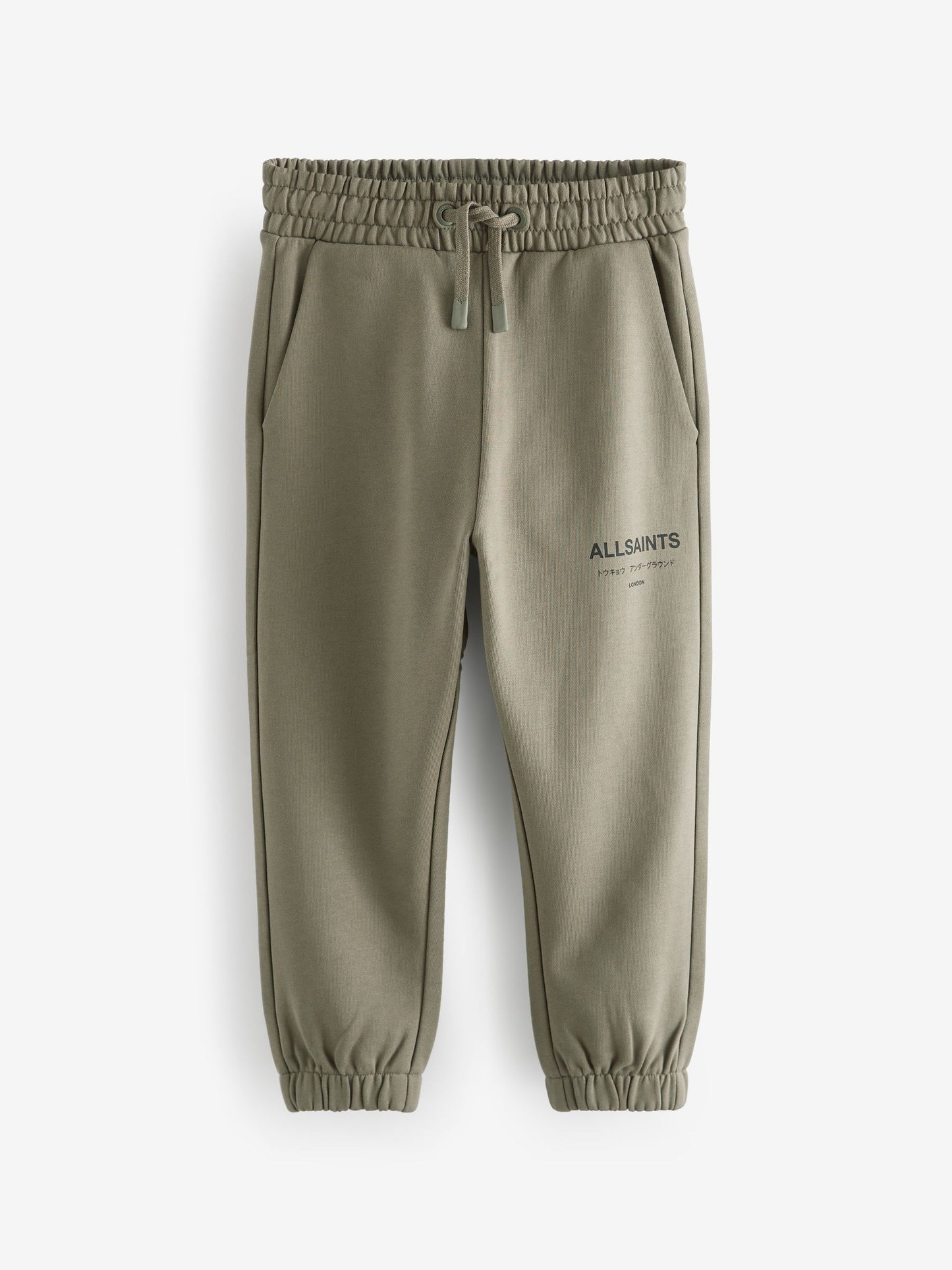 Dsiney Kidz - smALLSAINTS Khaki Green Underground Straight Cuffed Cotton Joggers image 6