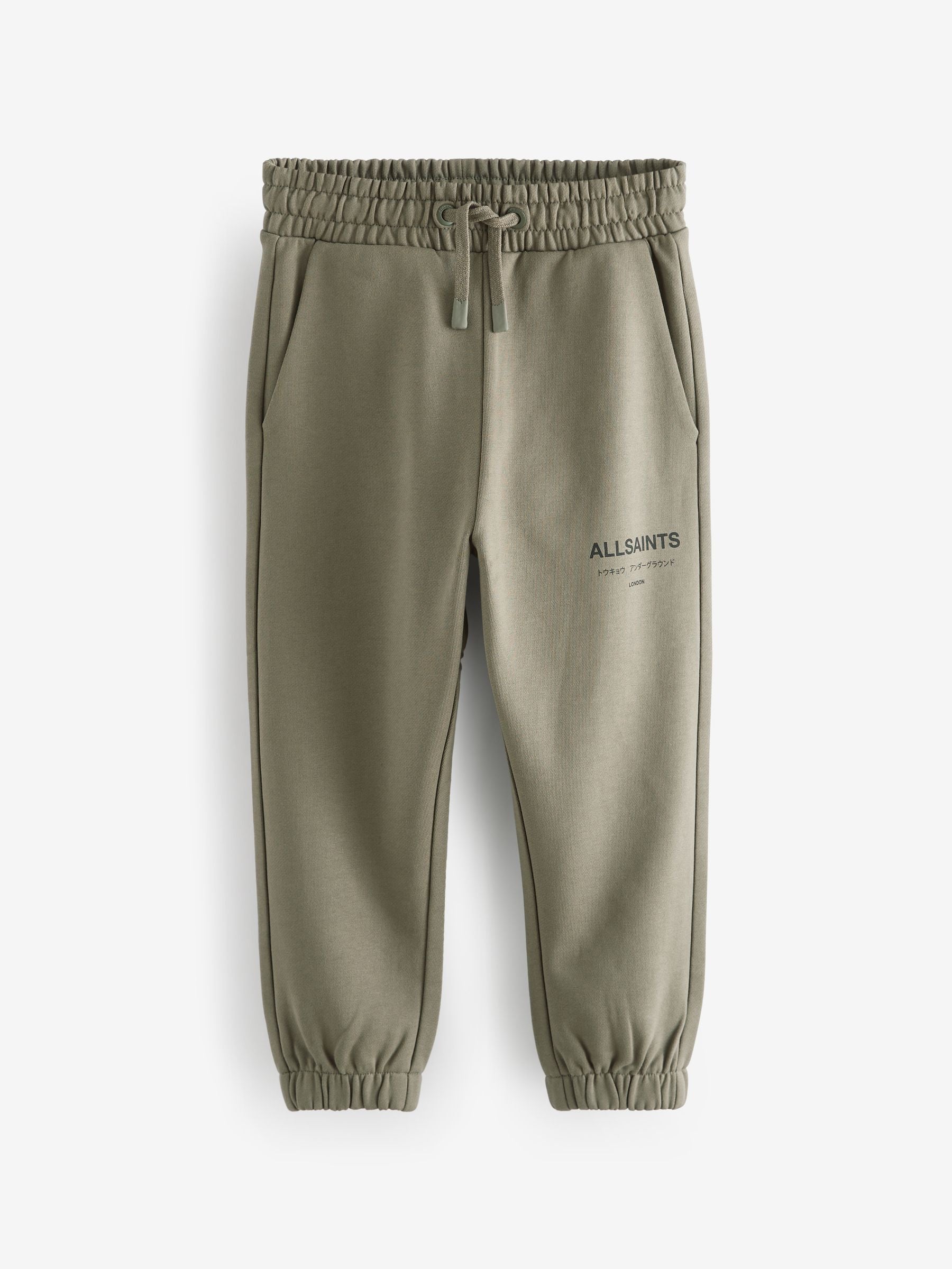 Dsiney Kidz - smALLSAINTS Khaki Green Underground Straight Cuffed Cotton Joggers image 6