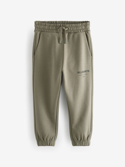 Dsiney Kidz - smALLSAINTS Khaki Green Underground Straight Cuffed Cotton Joggers image 6