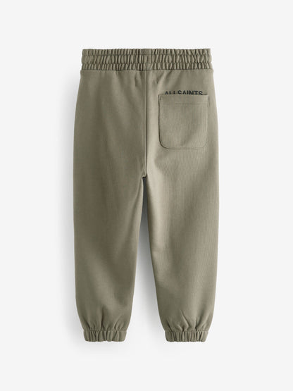 Dsiney Kidz - smALLSAINTS Khaki Green Underground Straight Cuffed Cotton Joggers image 7