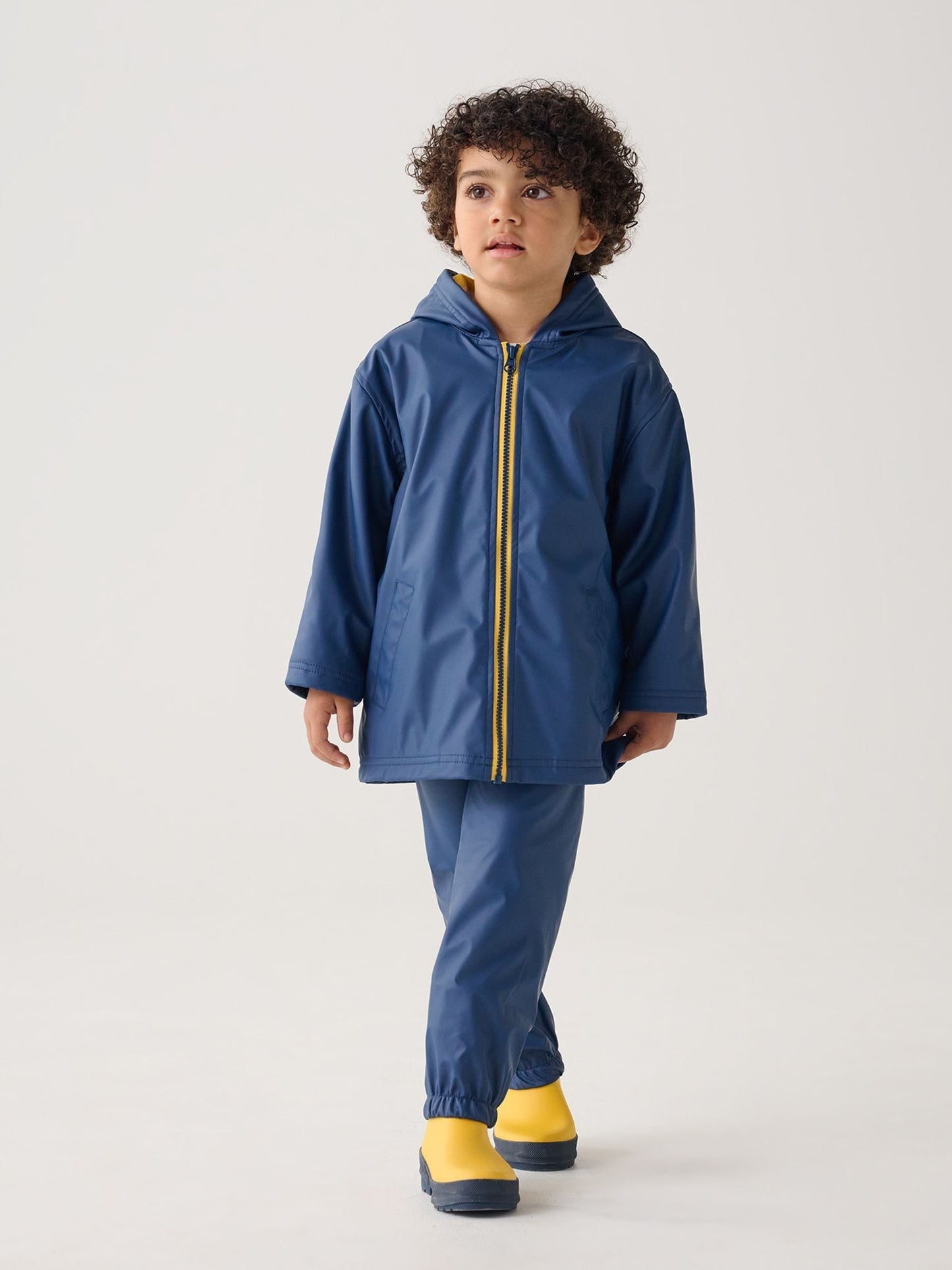 Dsiney Kidz - Hatley Blue Waterproof Zip Up Hooded Splash Jacket image 2