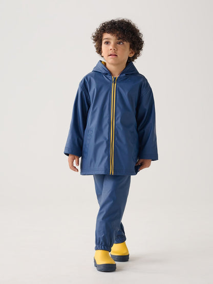 Dsiney Kidz - Hatley Blue Waterproof Zip Up Hooded Splash Jacket image 2