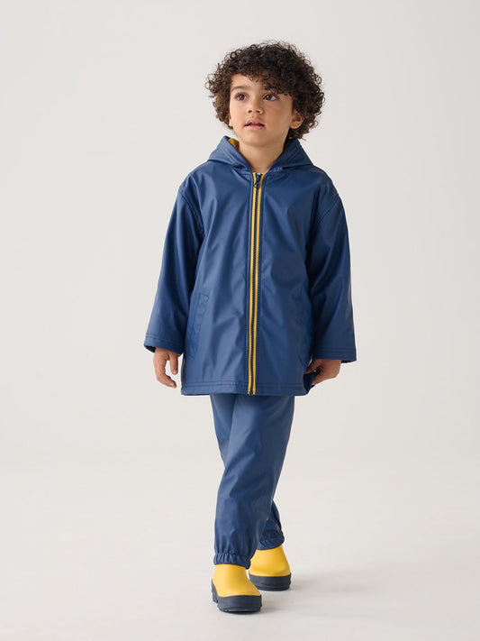 Dsiney Kidz - Hatley Blue Waterproof Zip Up Hooded Splash Jacket image 2
