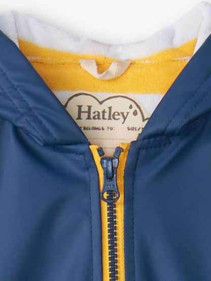 Dsiney Kidz - Hatley Blue Waterproof Zip Up Hooded Splash Jacket image 3
