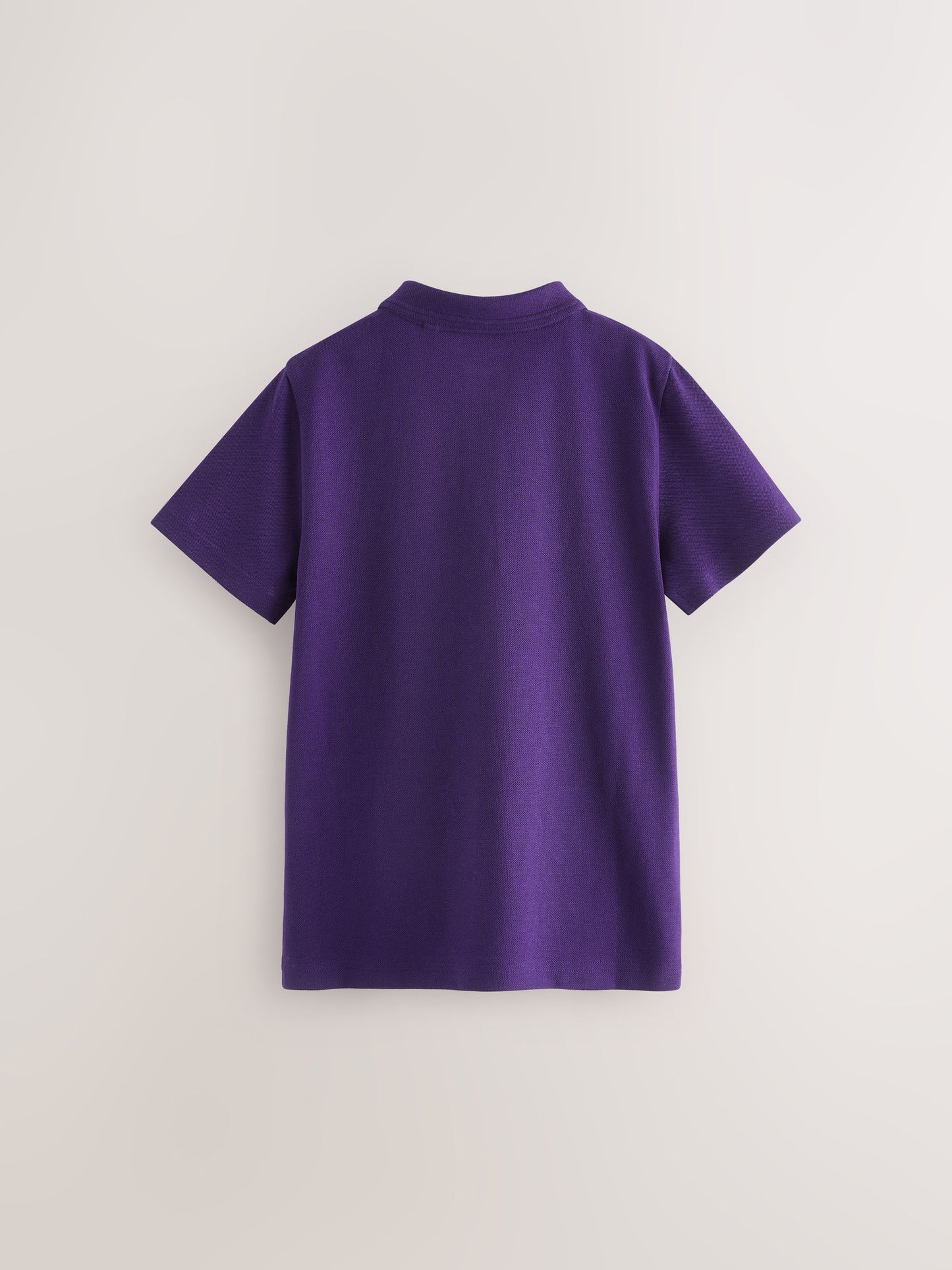 Dsiney Kidz - Purple Regular Fit Cotton School Short Sleeve Polo Shirts 2 Pack (3-16yrs) image 3
