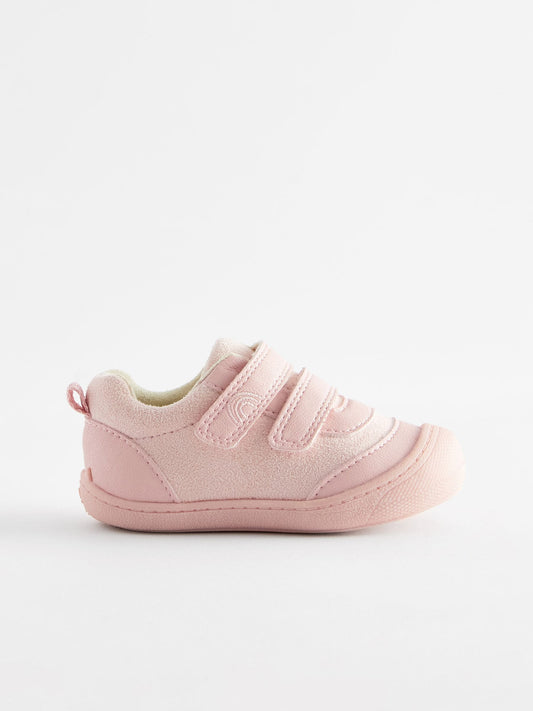 Pink Standard Fit (F) Crawler Trainers image 2