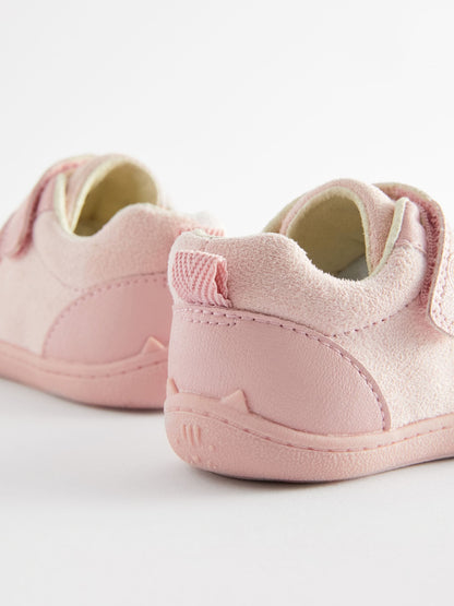 Pink Wide Fit (G) Crawler Trainers image 4