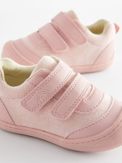 Pink Wide Fit (G) Crawler Trainers image 6
