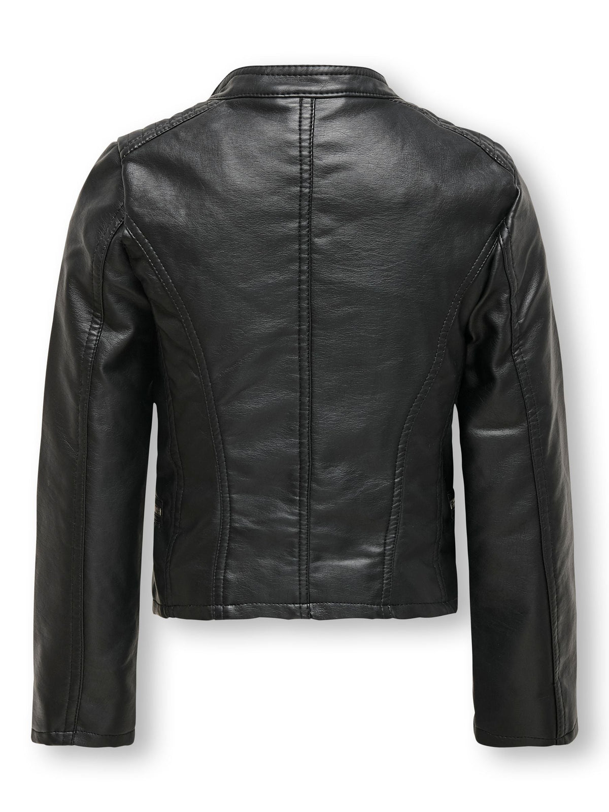 Dsiney Kidz - ONLY KIDS Black Faux Leather Biker Jacket image 4