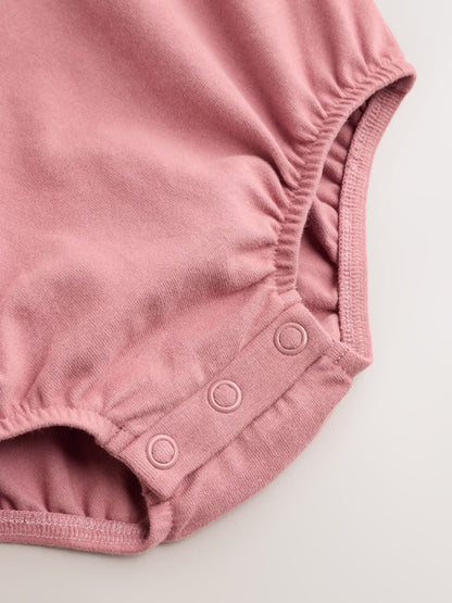 Tan Brown Leopard Print Long Sleeve Baby Bodysuit & Dungarees Set (0mths-2yrs)