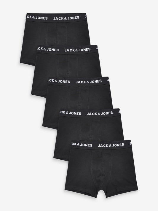 Disney Kidz - JACK & JONES JUNIOR Black Boxers 5 Pack image 1