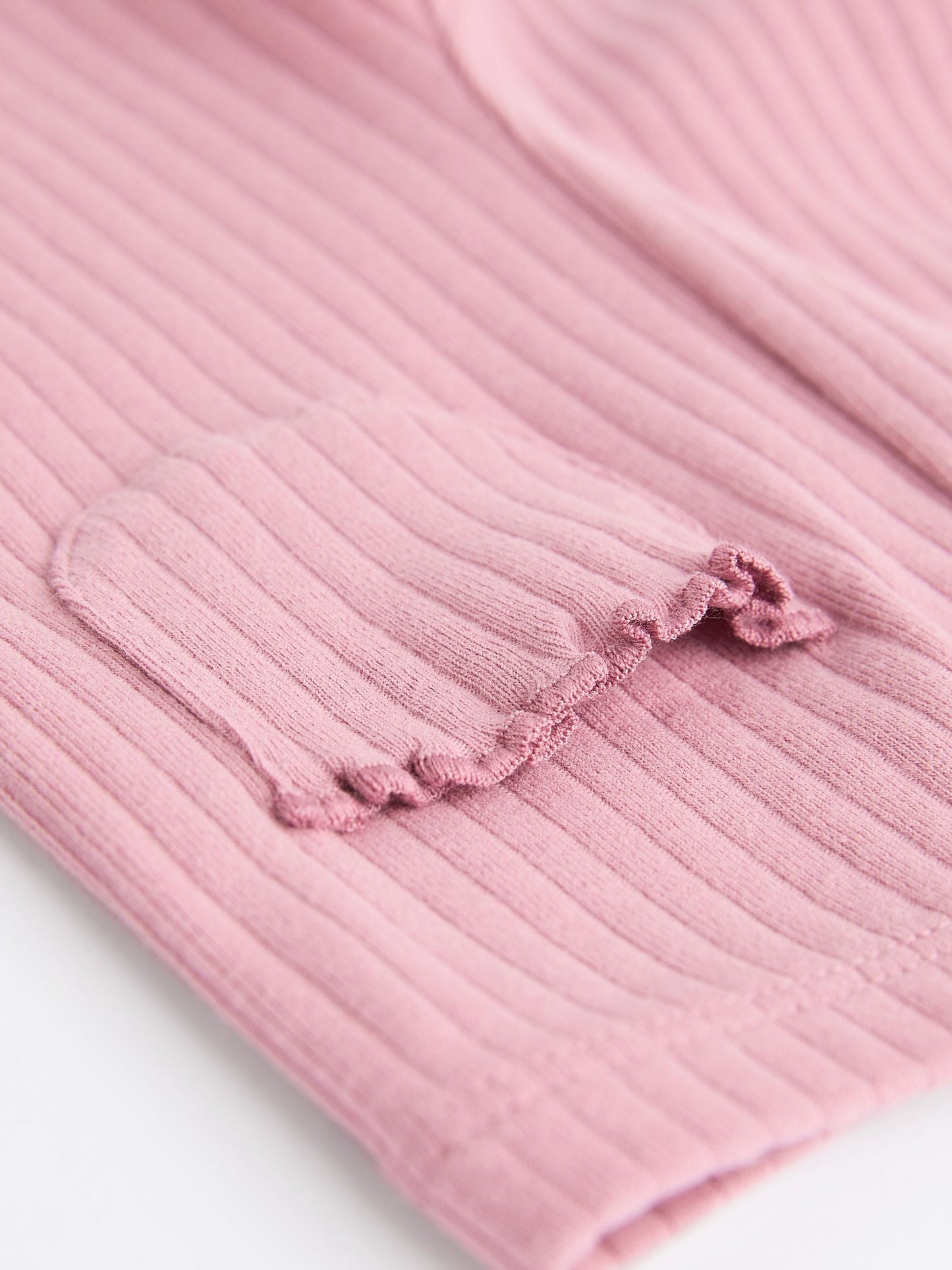 Pink Ribbed Baby Leggings 4 Pack (0mths-2yrs) image 5