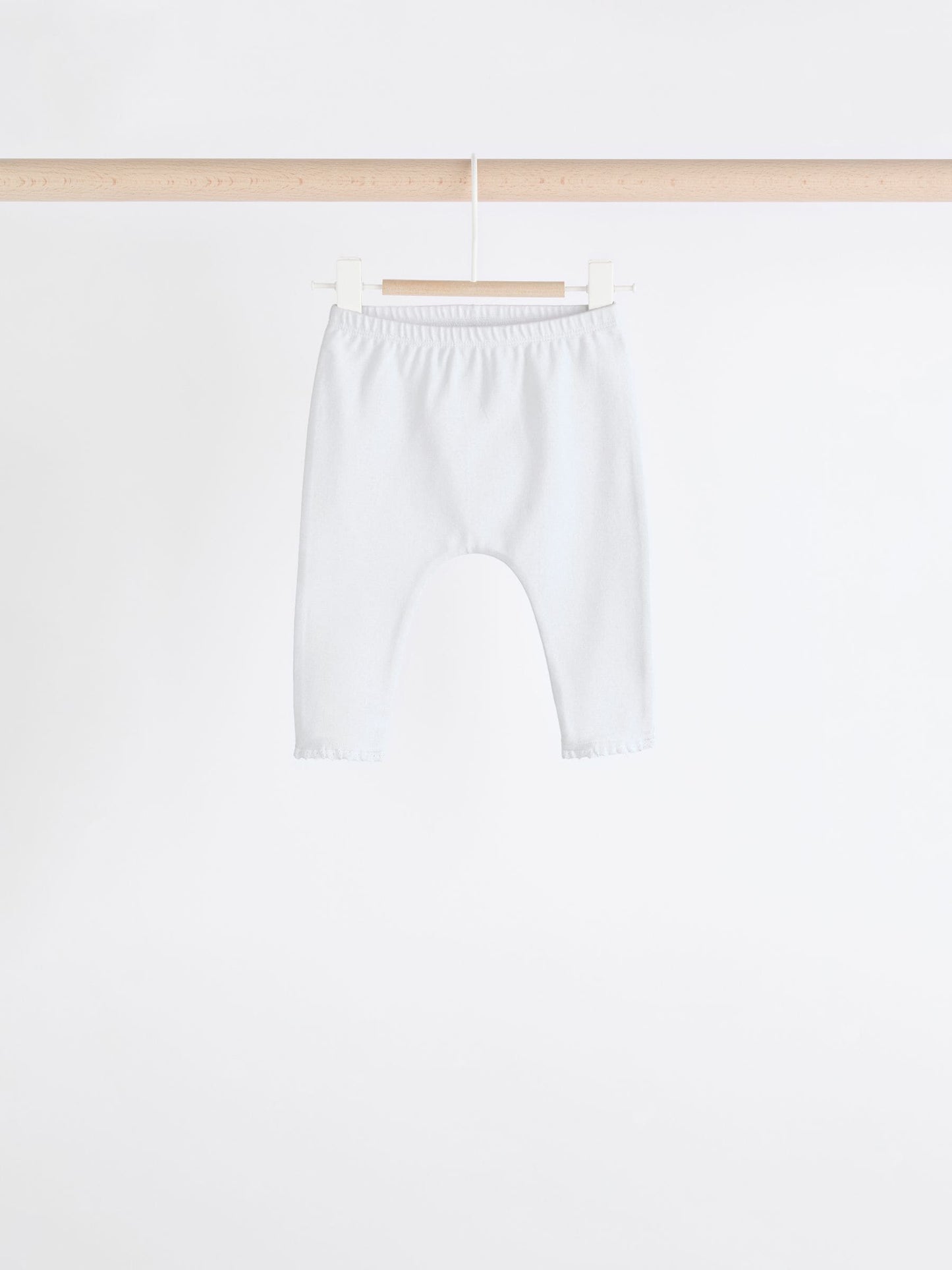 White/Pink Baby Leggings 4 Pack (0mths-2yrs) image 5