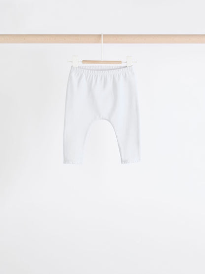 White/Pink Baby Leggings 4 Pack (0mths-2yrs) image 5