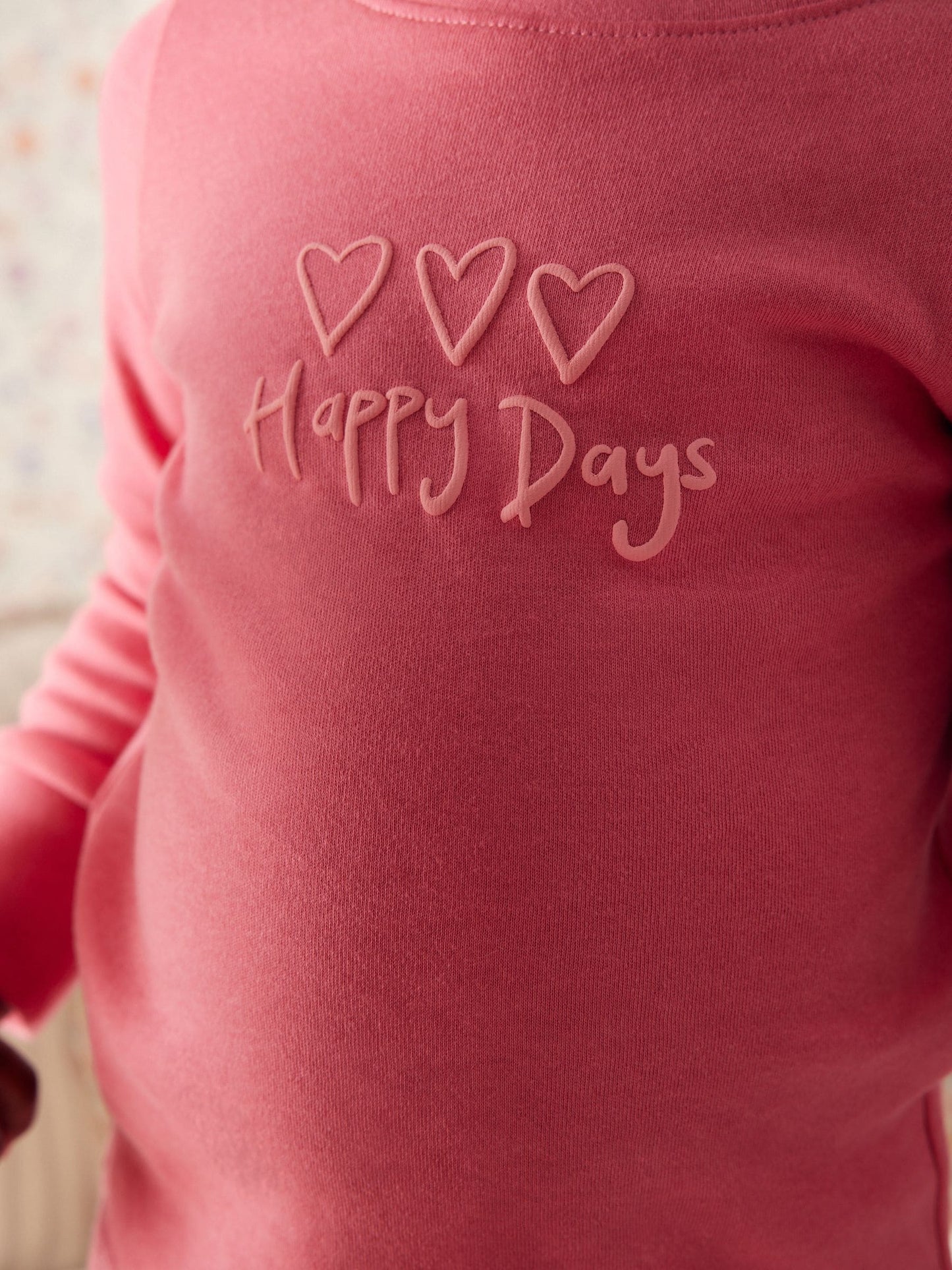 Pink/Yellow Slogan Printed Snuggle Pyjamas 3 Pack (9mths-12yrs)