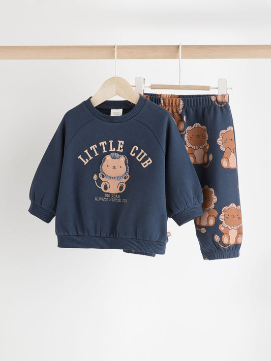 Navy Lion Sweatshirt and Joggers Set image 1