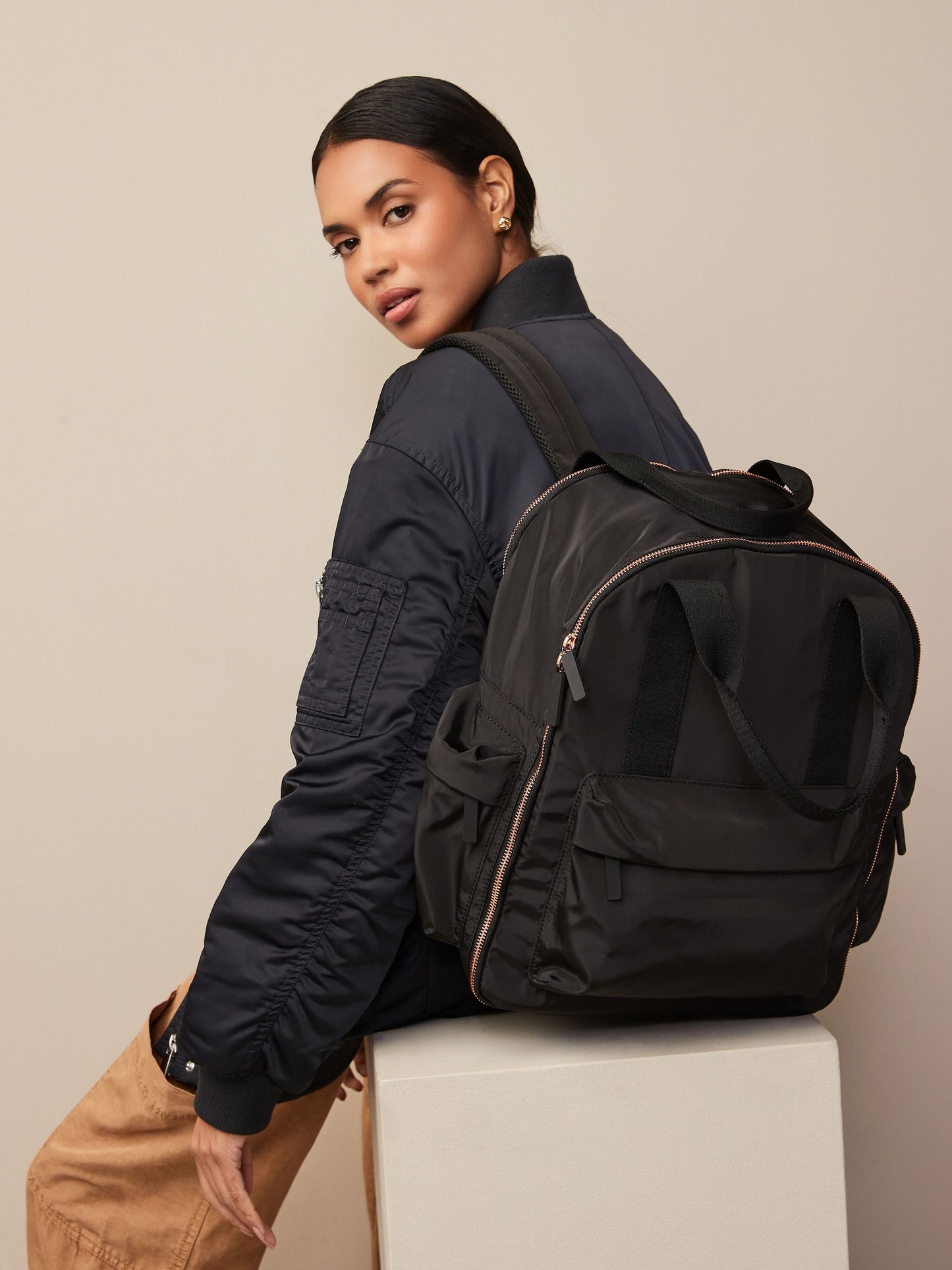 Black Travel Backpack image 1