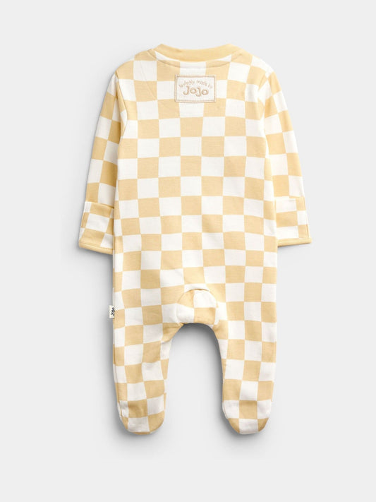 JoJo Maman Bébé Natural Croissant Appliqué Zip Sleepsuit - image 2