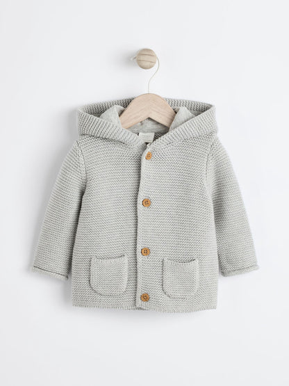 Dsiney Kidz - Grey Knitted Hooded Baby Cardigan image 1