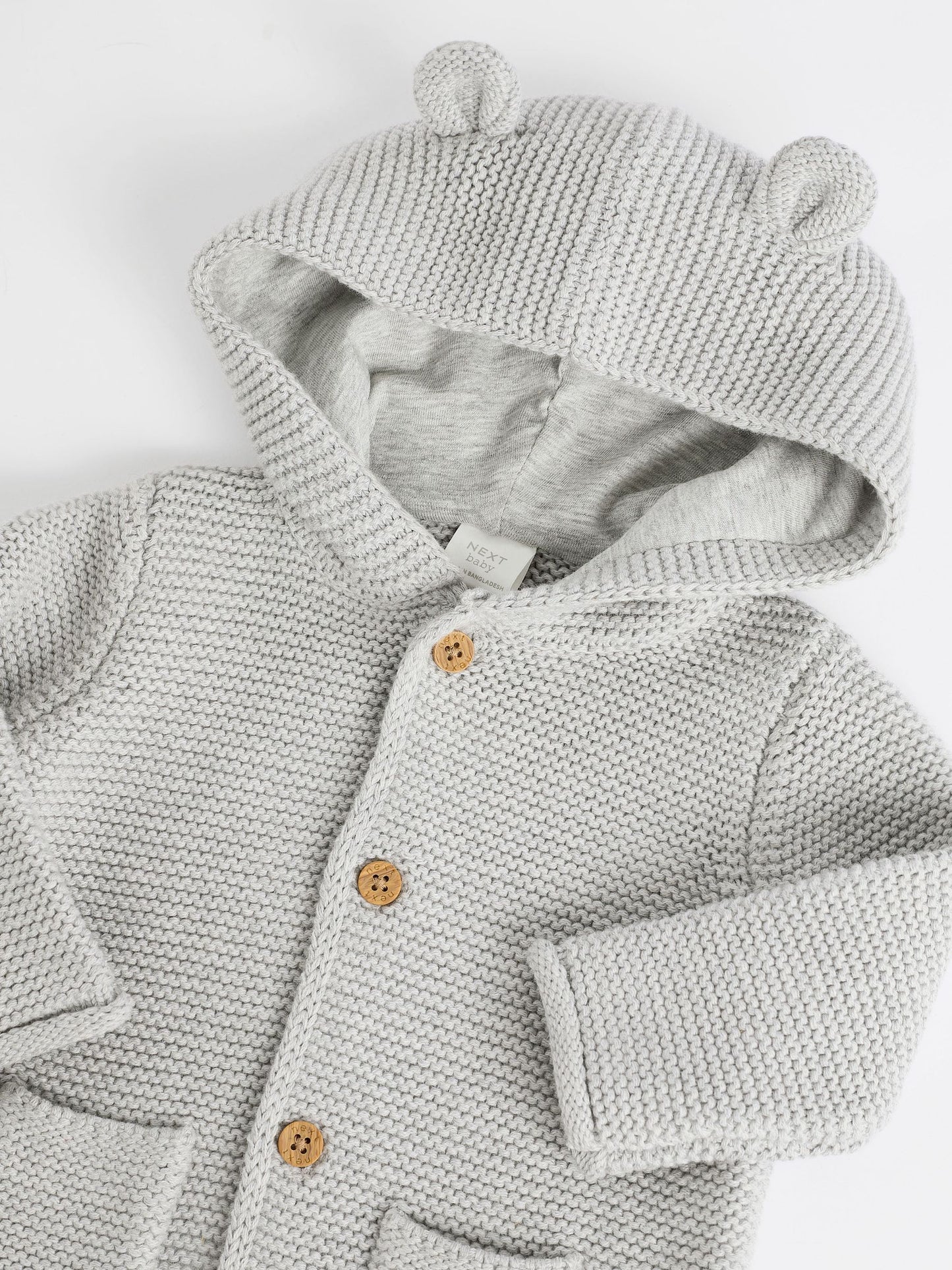 Dsiney Kidz - Grey Knitted Hooded Baby Cardigan image 4