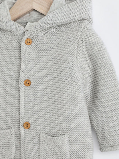 Dsiney Kidz - Grey Knitted Hooded Baby Cardigan image 5