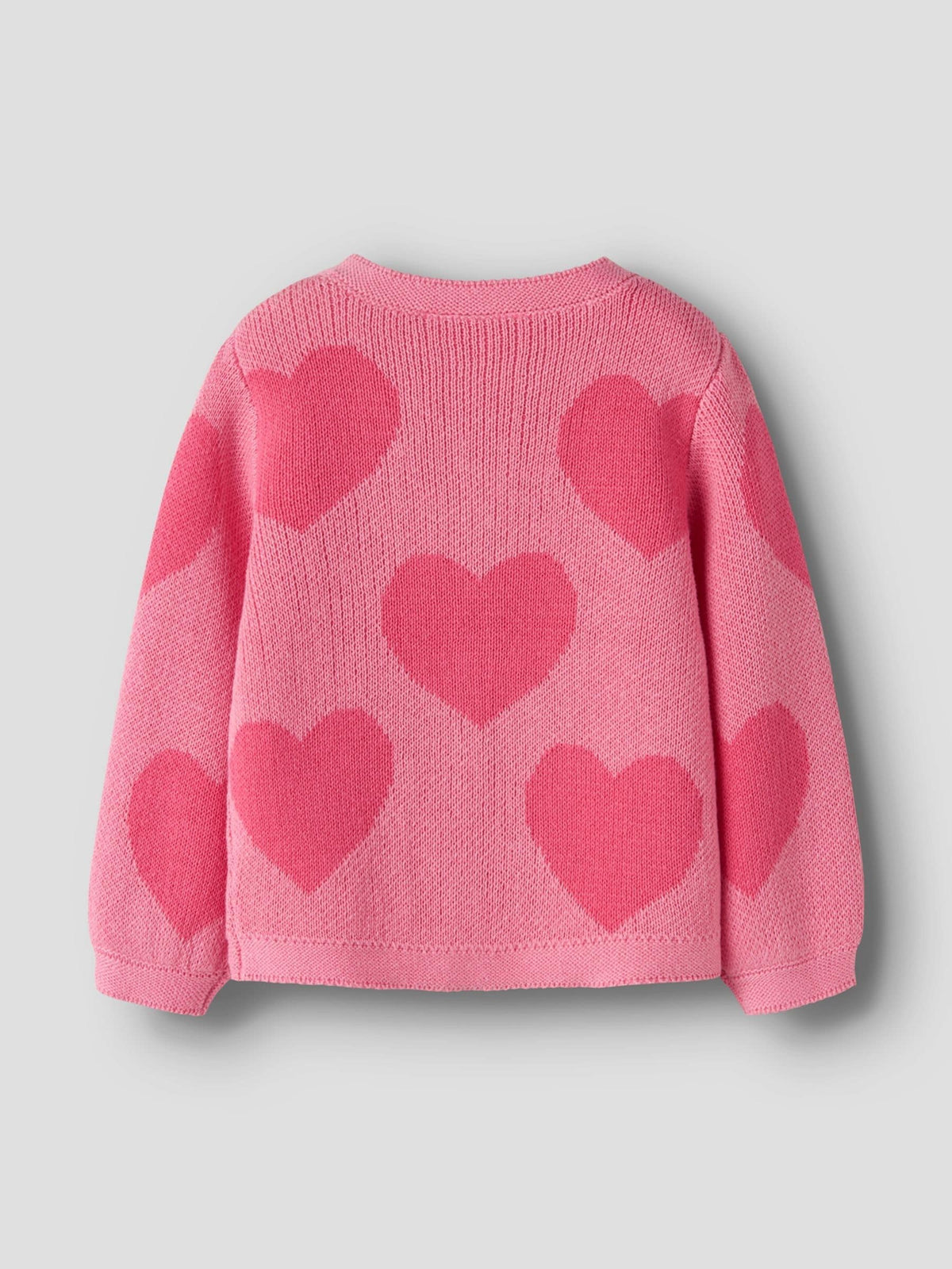 Name It Pink Heart Pattern Long Sleeve Cardigan - image 4