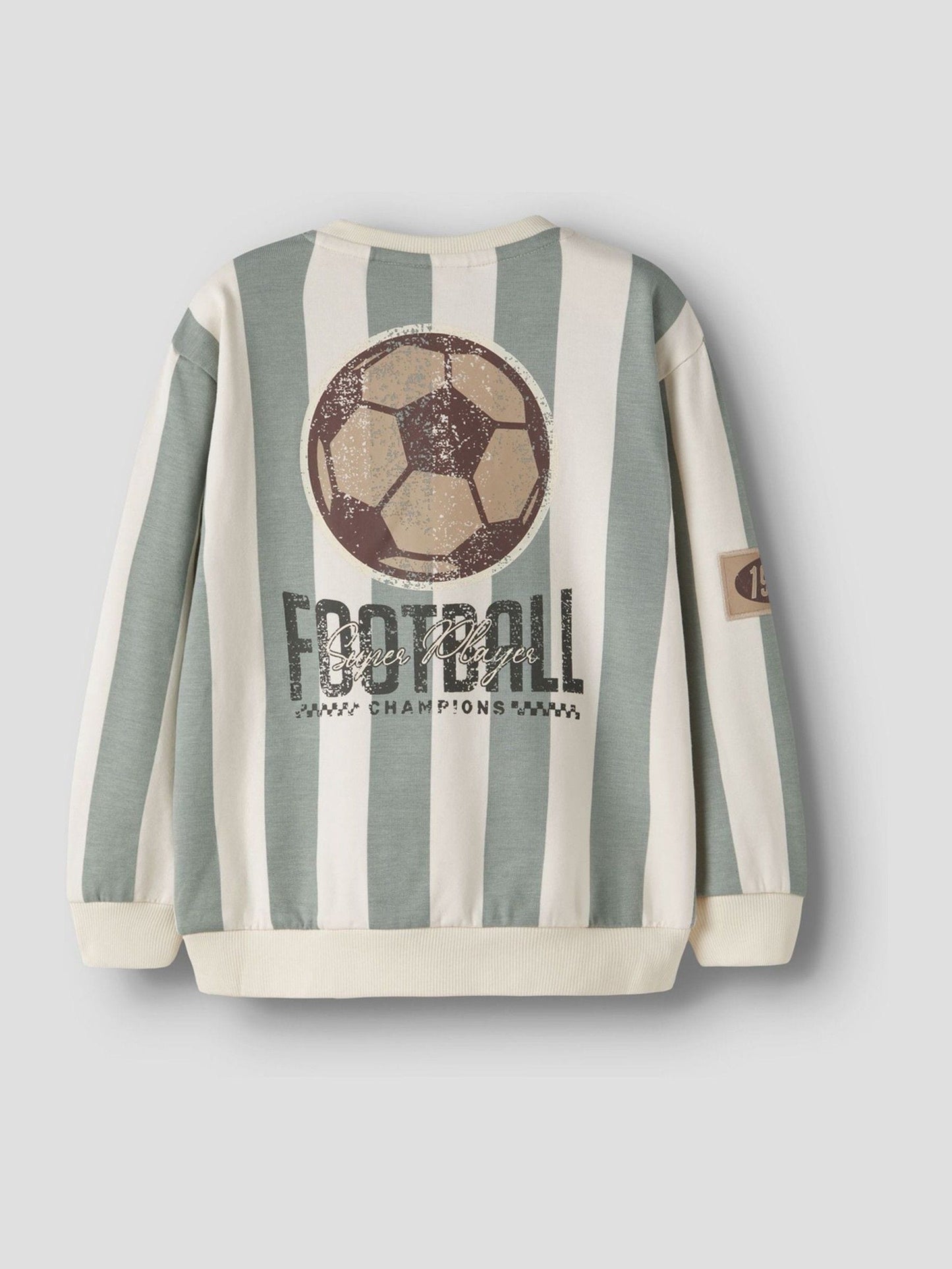 Dsiney Kidz - Name It Green Striped Football Sweatshirt image 4