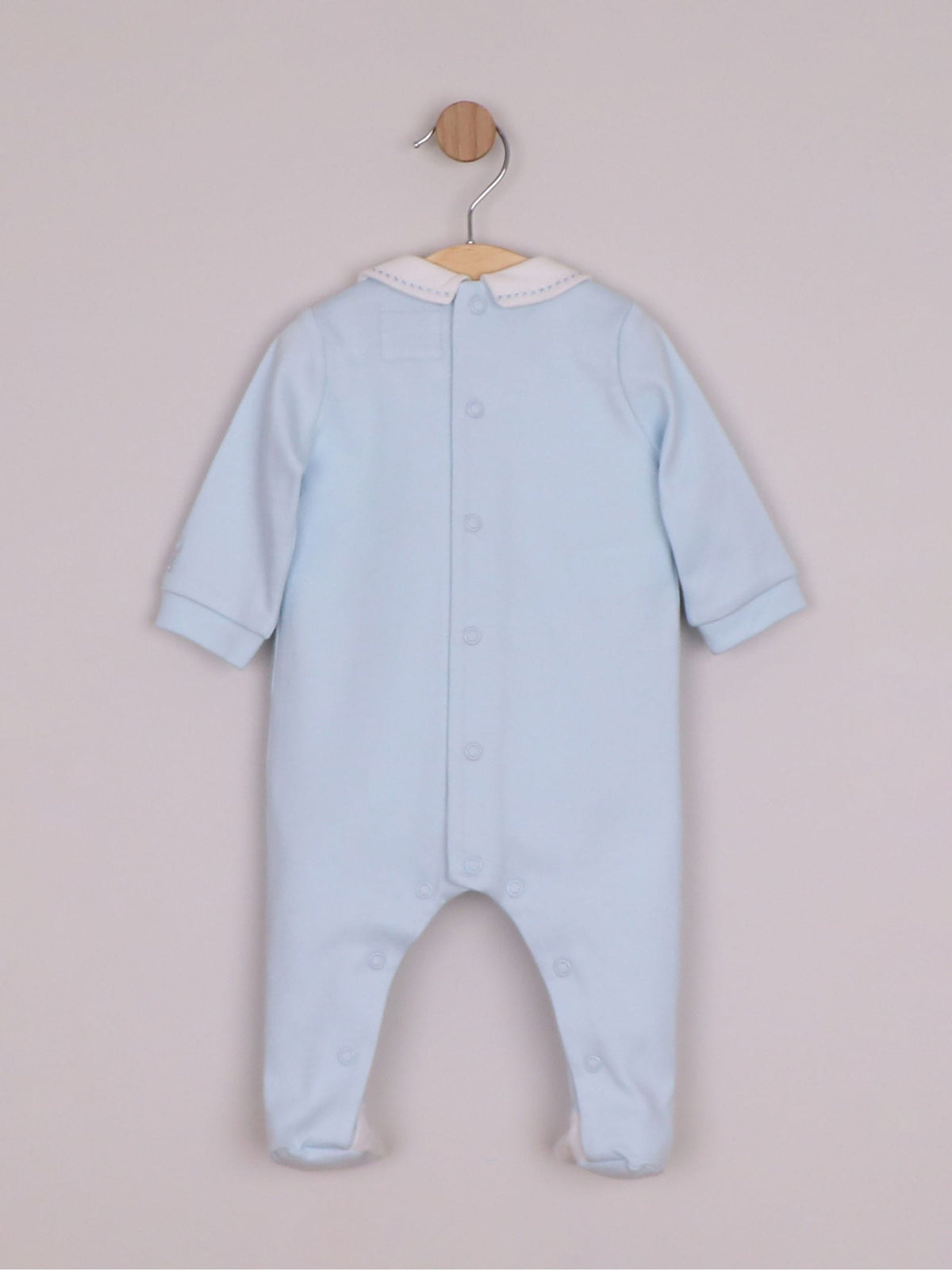 Dsiney Kidz - Emile Et Rose Blue Matthew - All-In-One With Pleated Yoke & Embroidery image 3