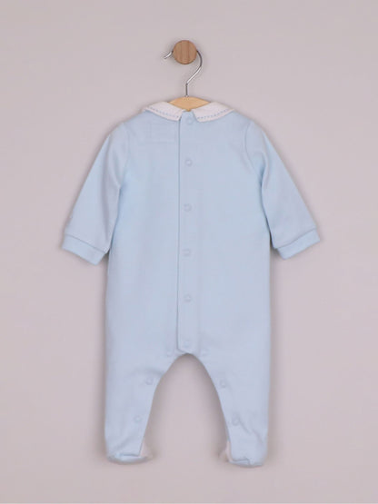 Dsiney Kidz - Emile Et Rose Blue Matthew - All-In-One With Pleated Yoke & Embroidery image 3