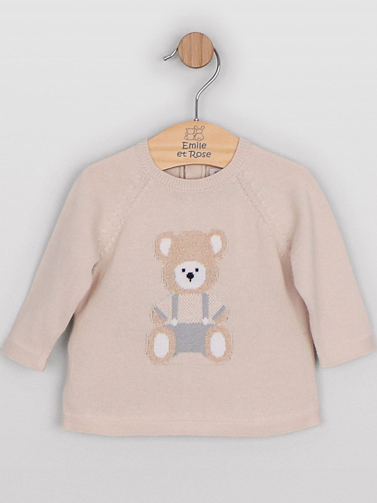 Dsiney Kidz - Emile Et Rose Blue Marco - Knitted Two-Piece With Teddy Motif, Foot-In Leggings & Hat image 5