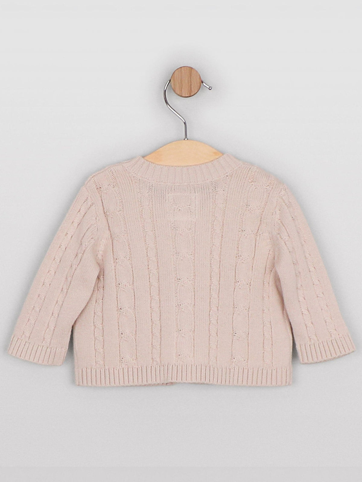 Dsiney Kidz - Emile Et Rose Natural Morgan - Knitted Cardigan With Cable Pattern image 3