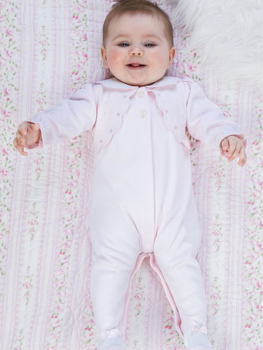 Dsiney Kidz - Emile Et Rose Pink Maisie - All-In-One With Mock Bolero & Large Collar image 1