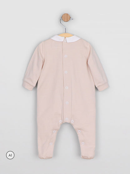 Dsiney Kidz - Emile Et Rose Natural Miles - All-In-One With Pleated Mock Front Opening & Bear Embroidery image 3